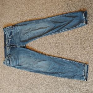 Gently Used Silver Boyfriend Jeans